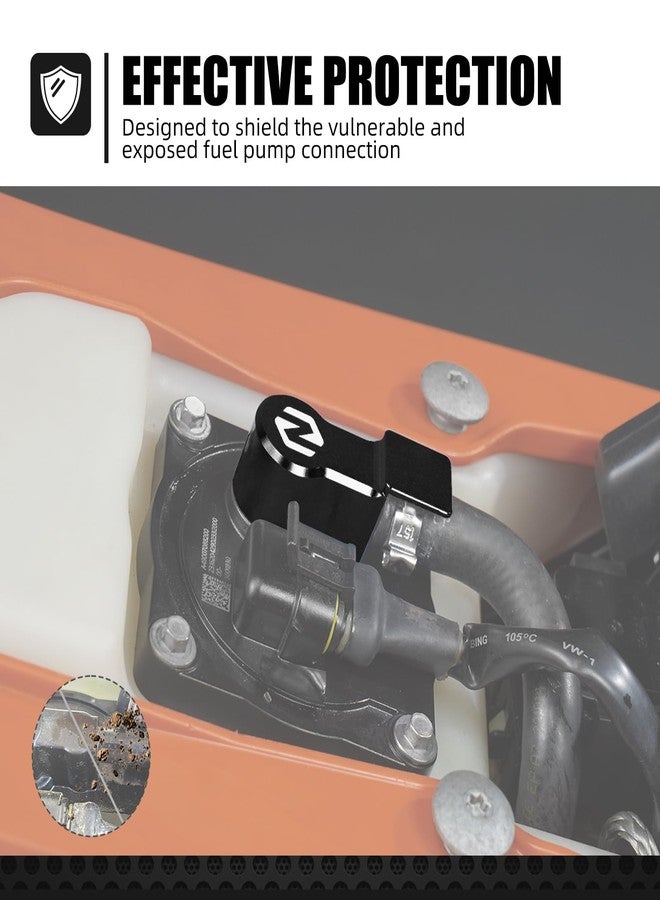 NICECNC Fuel Pump Protection Kit Compatible with KTM 125-450 XC/SX/XCF/SXF 2023-2025, 150-500 EXC/EXCF/XCW/XCF-W/XW-F 2024-2025, Black, See Fitment - Image 3